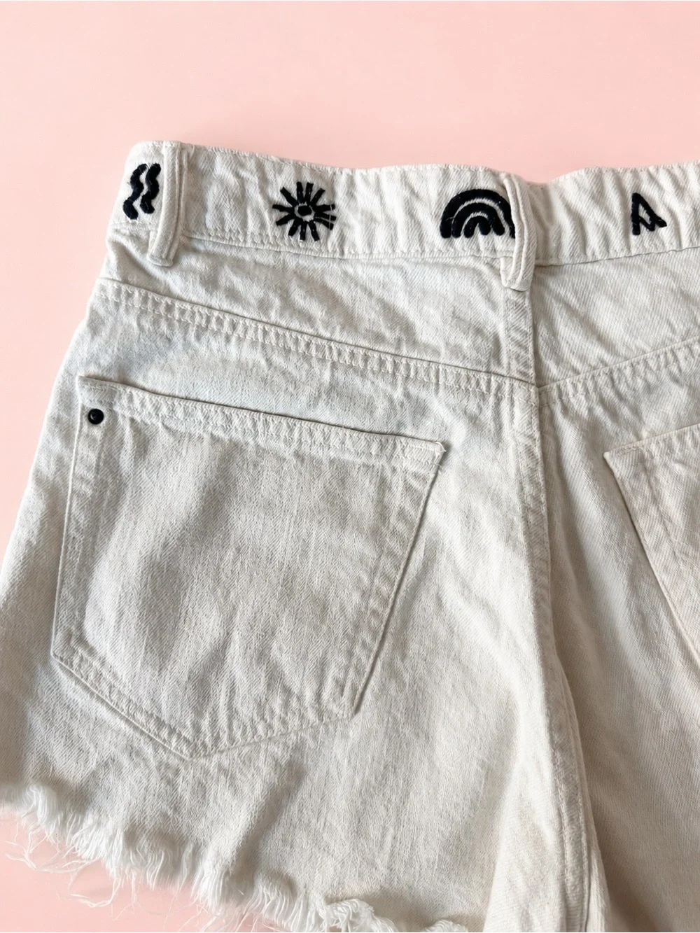 Tennis x Andrea Agudelo (Limited Edition) Embroidered Denim Shorts